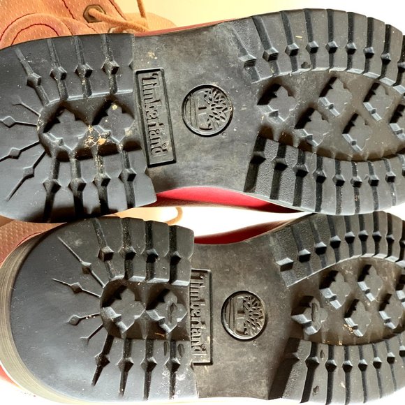 Red and White Timberlands - Picture 2 of 11